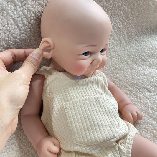 17" Vivienne Soft Silicone Girl Reborn Baby Doll Lifelike Bebe Reborn Doll Toys Realistic Baby Toys Real Corpo De Silicone Doll