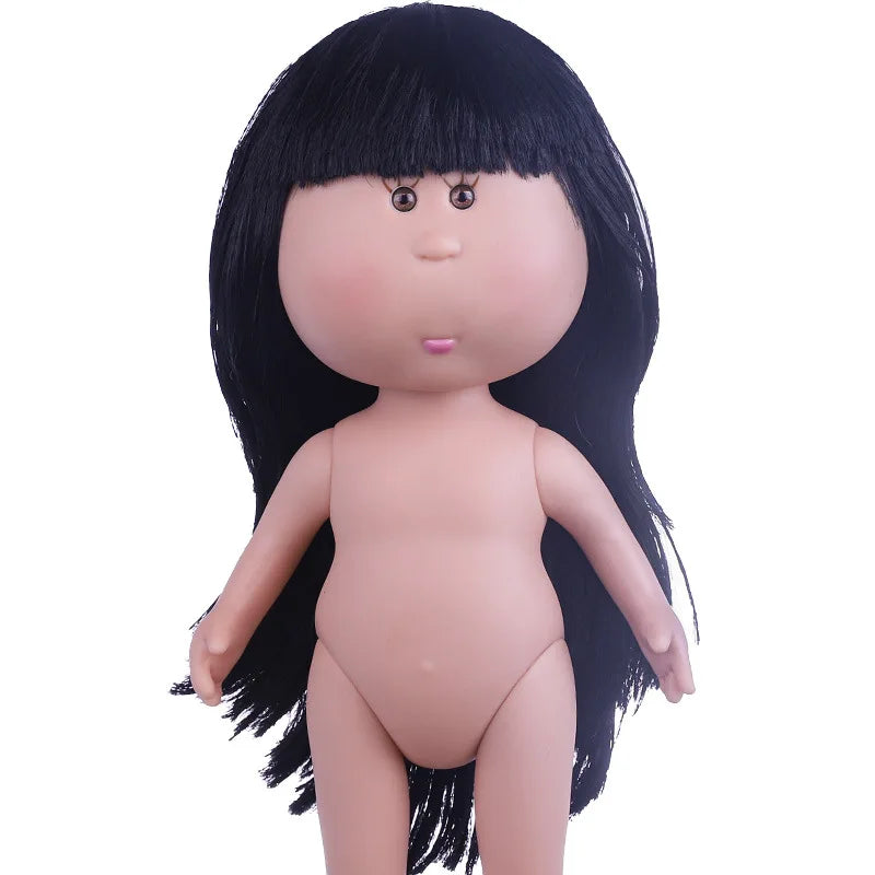 New 24cm Spanish Mia Potato Doll Set Diy Dress Up Vinyl Doll Action Figure Curly Hair Red Hair Black Hair Ornaments Girl Toy