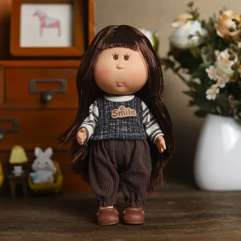 Hot 24CM Mia Spanish Potato Doll Outfit Sets Cute Dress Hat Overalls Clothes Accessories For Little Girls Birthday Gift Toy