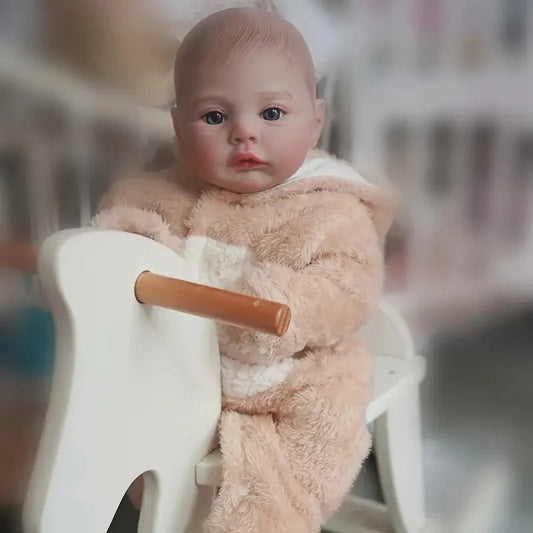 18"/45cm Realistic Reborn Girl Baby Doll Full Body Vinyl Silicone 3D Hand Painted Newborn Gift Birthday Gift Christmas Gift