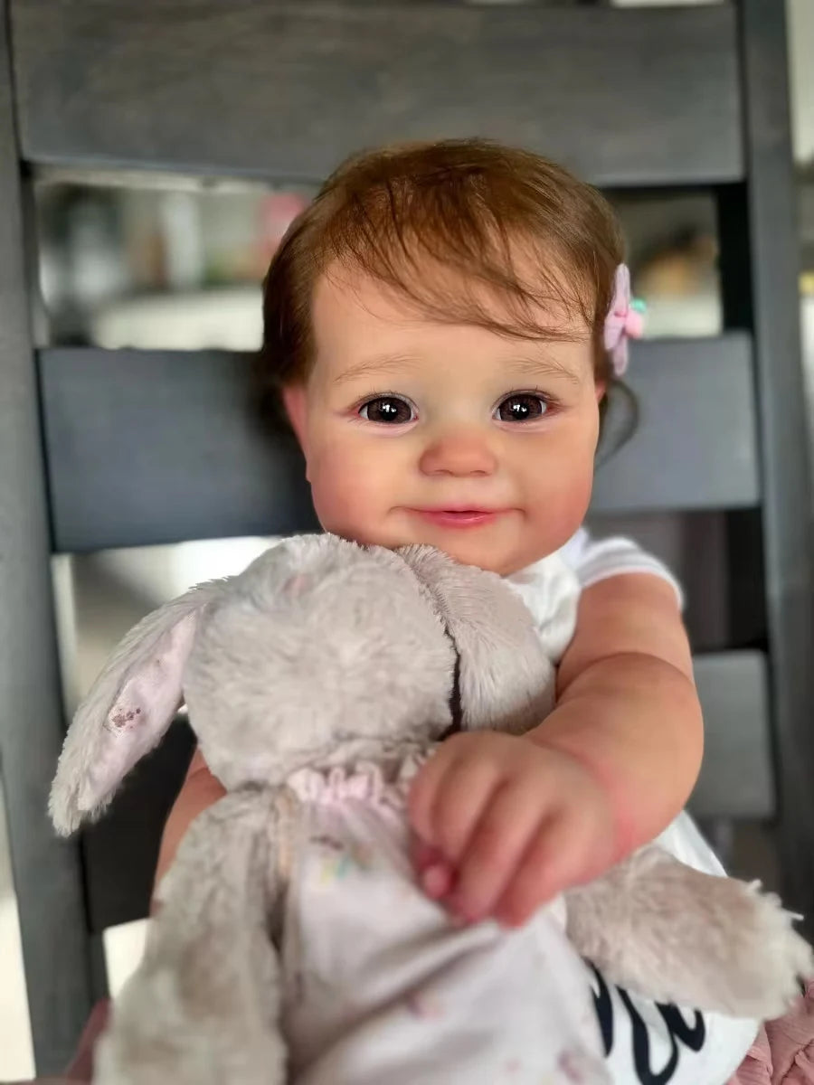 20 Inch Lifelike Bebe Full Body Silicone Vinyl Maddie Girl Baby Doll For Children Birthday Gifts Newborn Doll