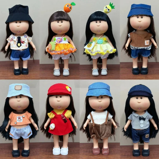24cm Spanish Mia Potato Vinyl Doll With Fashion Clothes & Accessories Girls Pretend Play Dress Up Toy Gift