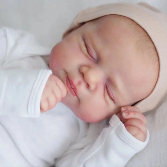 45cm Lifelike Reborn Baby Doll Handmade 3D Painted Skin Full Body Silicone Vinyl Girls Christmas Gift, Christmas Decoration