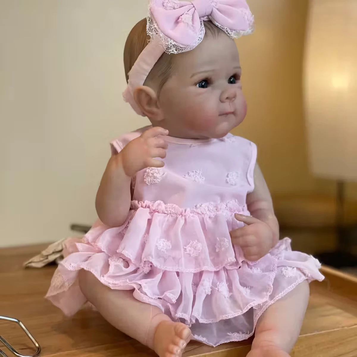 JOYORA Vinyl Realistic Baby Doll Finished Rebirth Doll 3D Skin Art Doll Cute Fashion Doll High Quality Handmade Doll Gift Toy