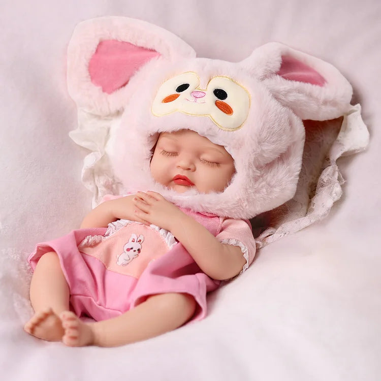 Babeside Nancy 12"/16" Realistic Silicone Sleeping Baby Little Infant Girl Retaining Pacifier