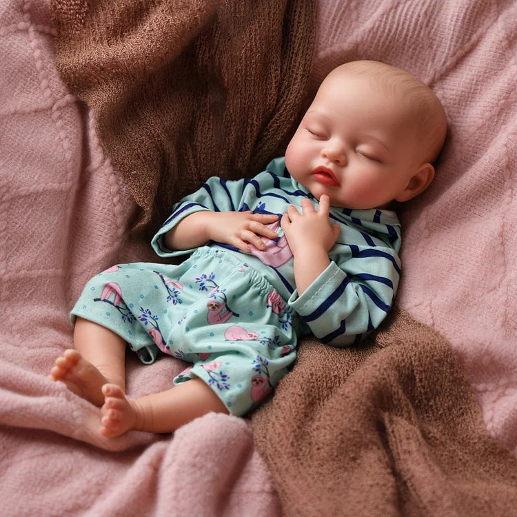 Babeside Nancy 12"/16" Realistic Silicone Sleeping Baby Little Infant Girl Retaining Pacifier