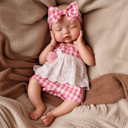 Babeside Nancy 12"/16" Realistic Silicone Sleeping Baby Little Infant Girl Retaining Pacifier