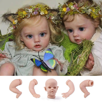 Witdiy  Flo 30 cm/11.81 inch new vinyl blank reborn doll baby unpainted kit/Give 2 gifts