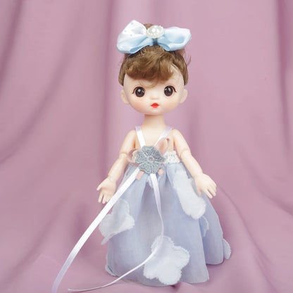 New 16cm Catoon Suit BJD Doll 13 Movable Jointed DIY Bjd Dolls Exquisite Face Toy BJD DIY Couple Collect Toy Gift for Girls