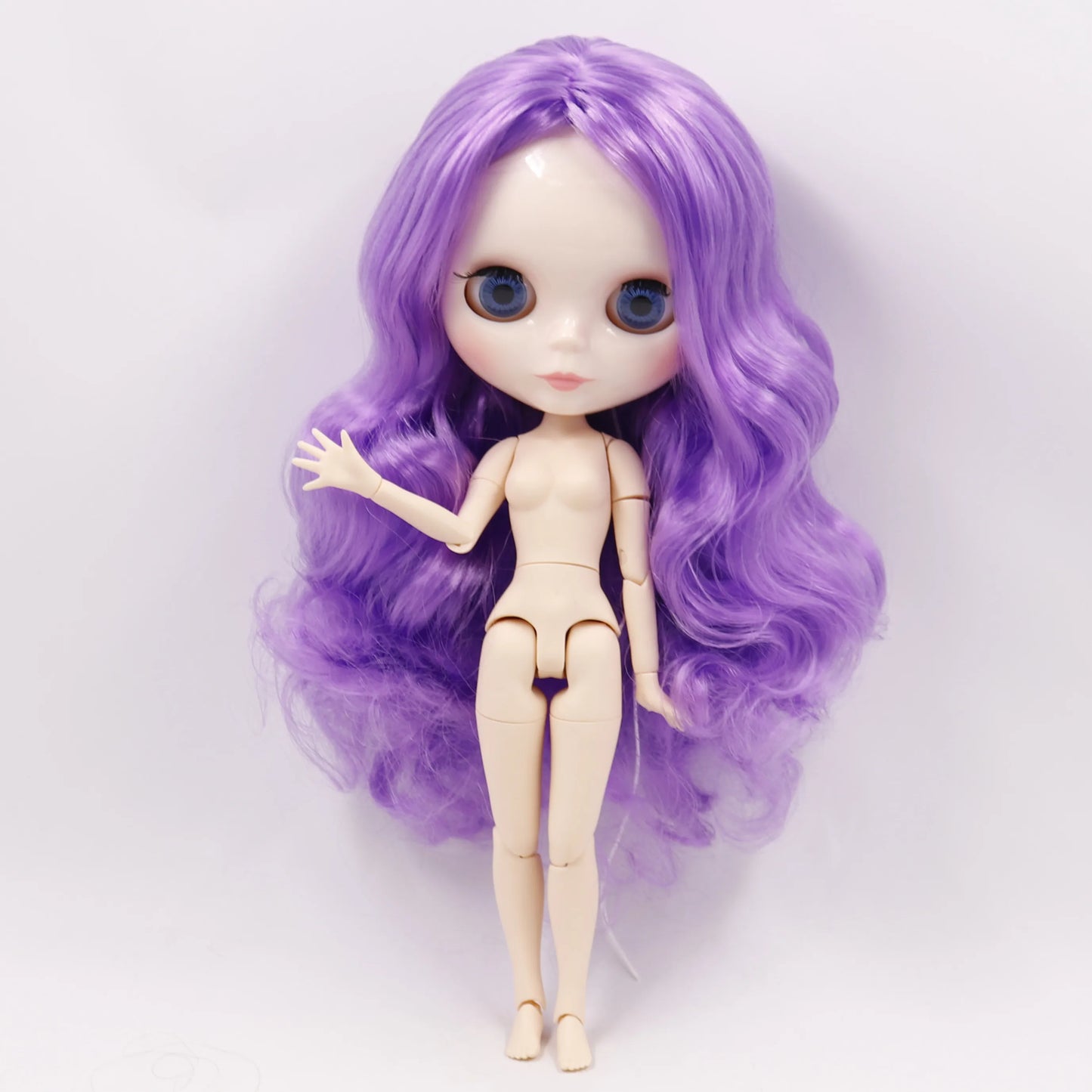 DBS bjd ICY blyth doll white black dark skin joint body glassy matte face Can Changed Makeup and Dress DIY special 1/6