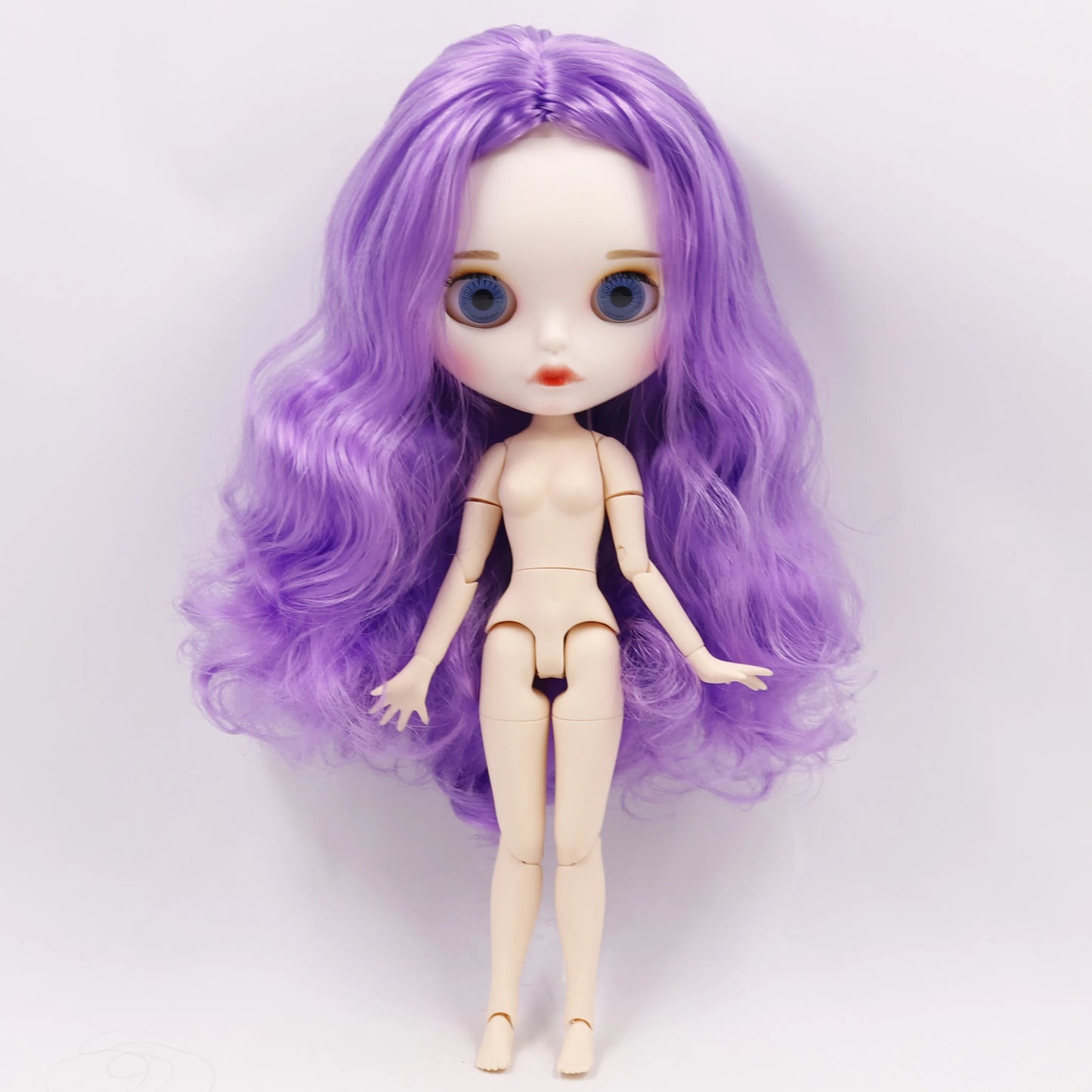 DBS bjd ICY blyth doll white black dark skin joint body glassy matte face Can Changed Makeup and Dress DIY special 1/6