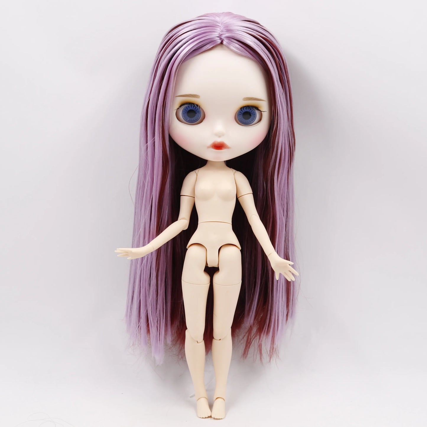 DBS bjd ICY blyth doll white black dark skin joint body glassy matte face Can Changed Makeup and Dress DIY special 1/6