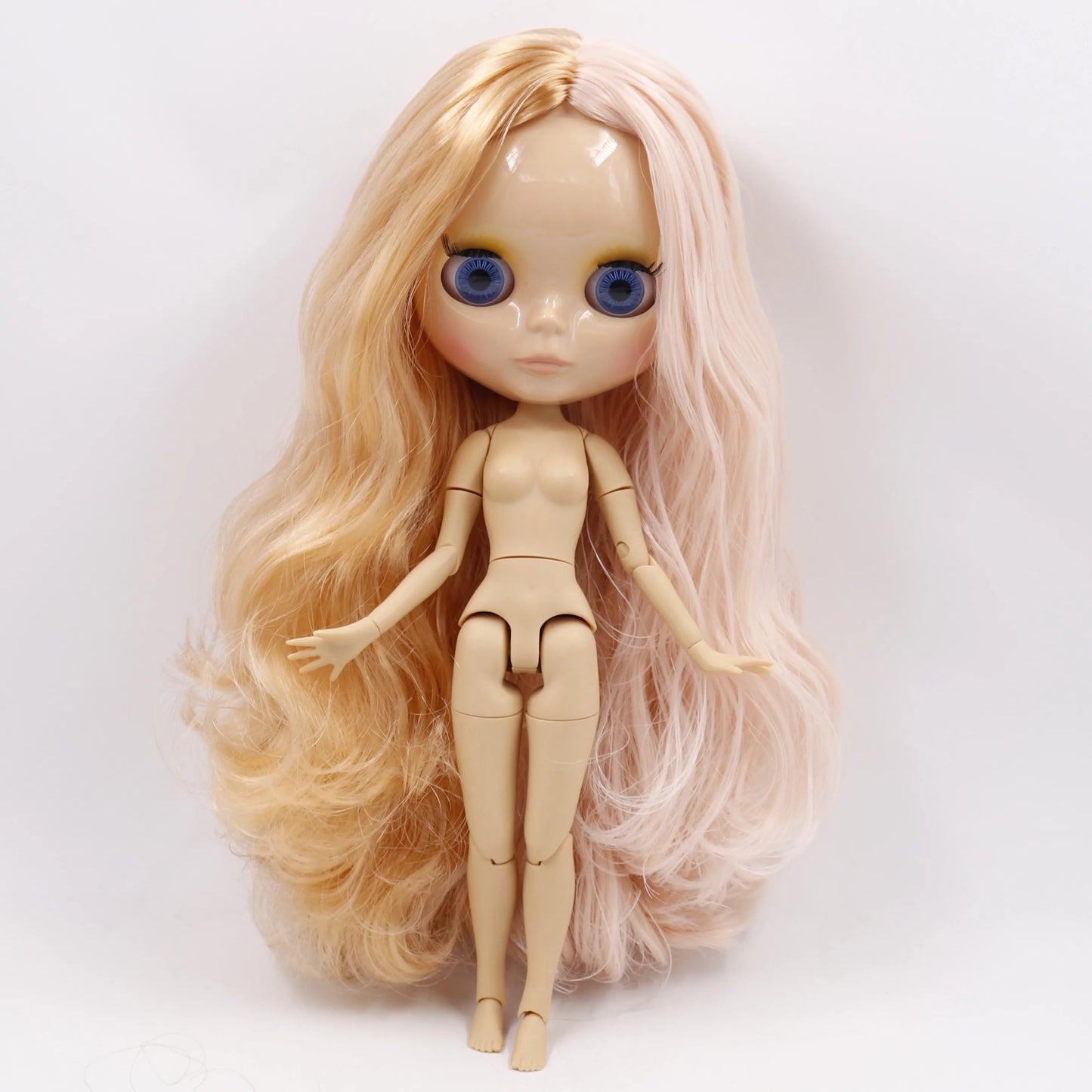 DBS bjd ICY blyth doll white black dark skin joint body glassy matte face Can Changed Makeup and Dress DIY special 1/6