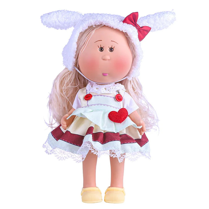 24cm Mia Potato Doll with Clothes, Cute Plush Dress Up Doll, Spanish Style Collectible Figure Gift