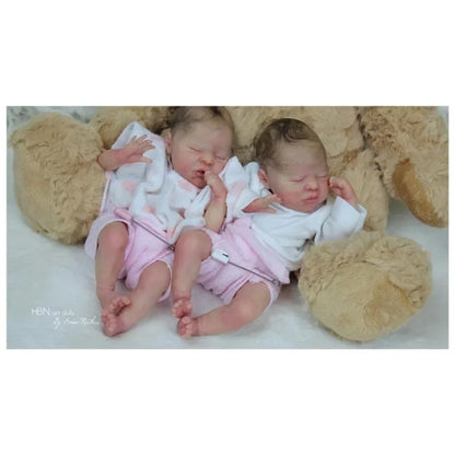 9" Inches Mini Bebe Reborn Kit Wee Patience Reborn Baby Vinyl Doll Kit  Unpainted Doll Parts DIY Blank Reborn Doll Kit