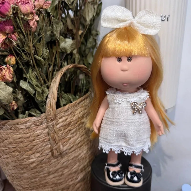 For 24cm Spanish Mia Potato Doll Clothes Wearable Dopamine Ornaments Outfits Set Diy Dress Up For Waldorf Style Stuffed Dolls