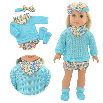 Doll Clothes for 43cm Born Baby Doll Cute 43cm Newborn Doll Accessories Festival Birthday Gift Doll Down Coat Children Toys Wear