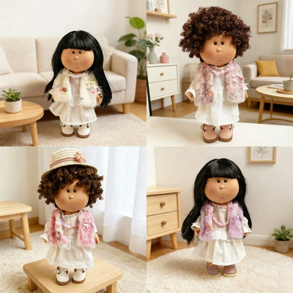 For Mia 24cm Spanish Potato Doll Clothes Shoes Hats Outfit Set Adorable Diy Dress Up Toys Doll Detachable Ornament Girl Toy Gift
