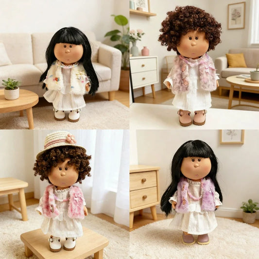 For Mia 24cm Spanish Potato Doll Clothes Shoes Hats Outfit Set Adorable Diy Dress Up Toys Doll Detachable Ornament Girl Toy Gift