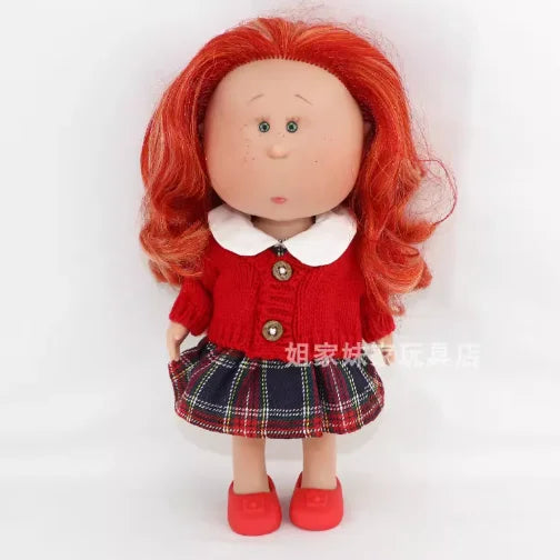 Spanish Potato Doll Shoes Vinyl Doll Small Eyes Interchangeable Clothes Doll Accessories Set Retro Imported Gift Only Clothe