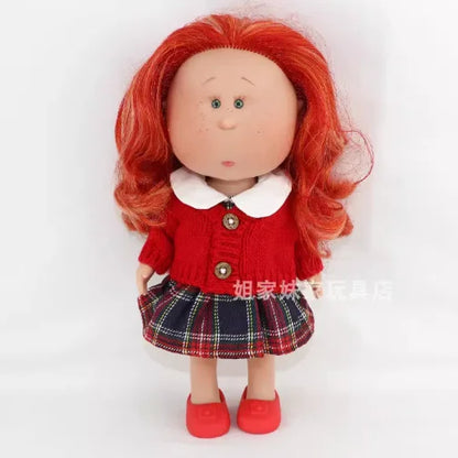 Spanish Potato Doll Shoes Vinyl Doll Small Eyes Interchangeable Clothes Doll Accessories Set Retro Imported Gift Only Clothe