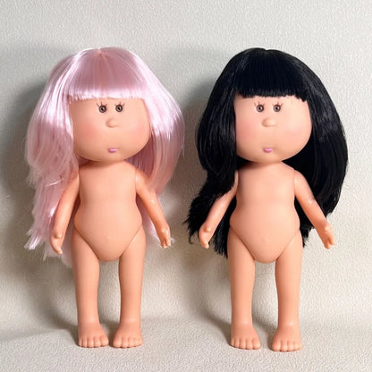 24cm Mia Potato Doll 5-Jointed 1/6 Vinyl Body European American Potato Doll Diy Dress Up Doll Action Figure Girl Toy Accessories