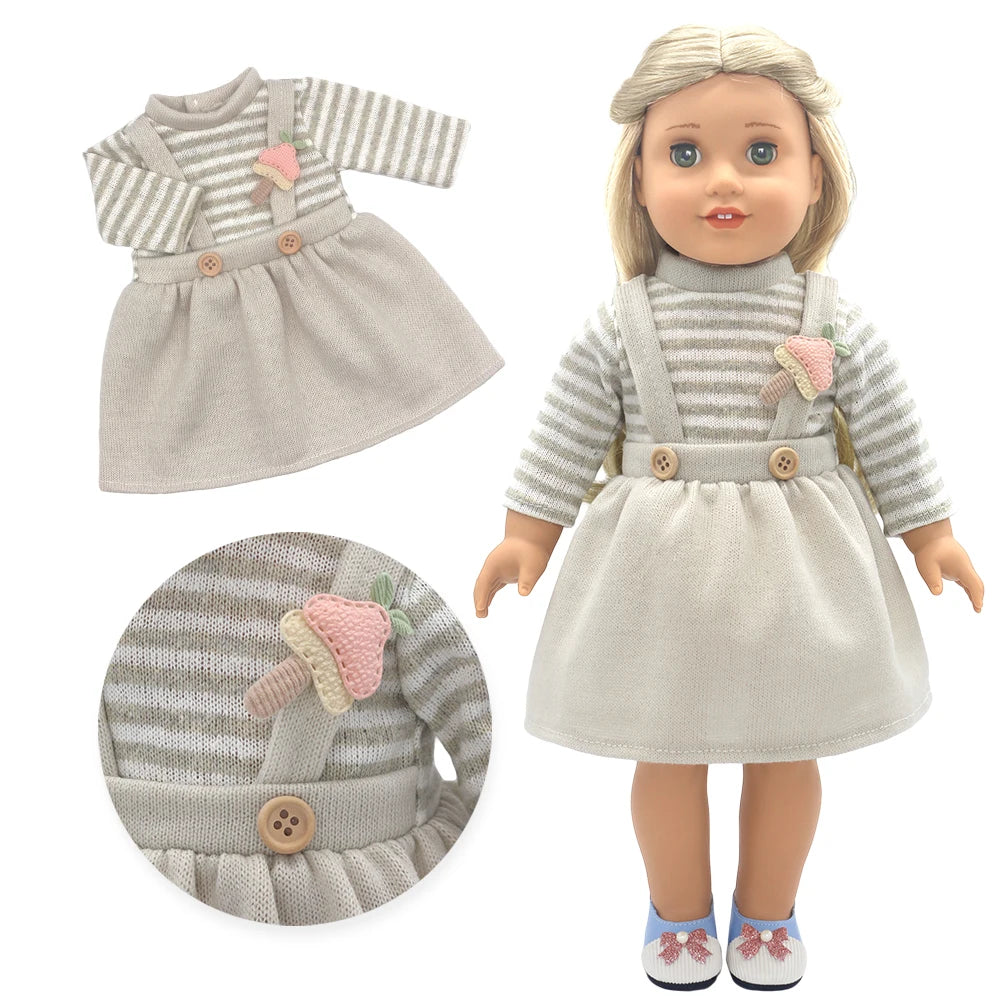 Doll Clothes for 43cm Born Baby Doll Cute 43cm Newborn Doll Accessories Festival Birthday Gift Doll Down Coat Children Toys Wear