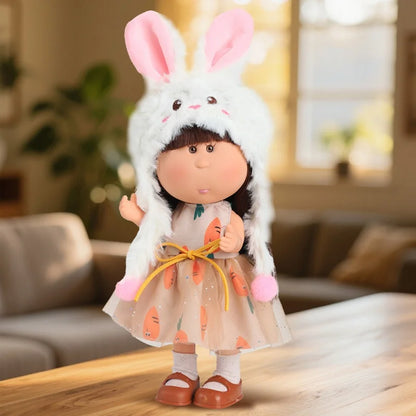 Guabao Spanish Potato Doll Clothes Frog Style Plush Hat Dress Set Hand Embroidered Outfit Replacement For Kids Birthday Gift