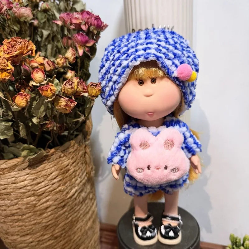 For 24cm Spanish Mia Potato Doll Clothes Wearable Dopamine Ornaments Outfits Set Diy Dress Up For Waldorf Style Stuffed Dolls