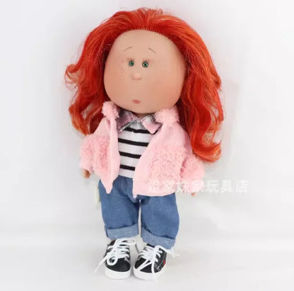 Spanish Potato Doll Shoes Vinyl Doll Small Eyes Interchangeable Clothes Doll Accessories Set Retro Imported Gift Only Clothe