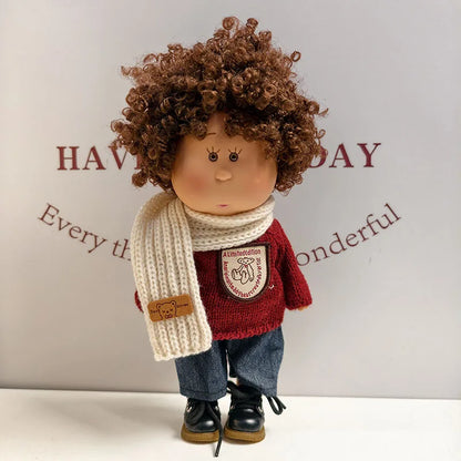 For 24cm Mia Spanish Potato Doll Clothes Outfit Set Knitted Sweater Shoes Skirt Overalls Dress For Mia Doll Dress Up Accessories