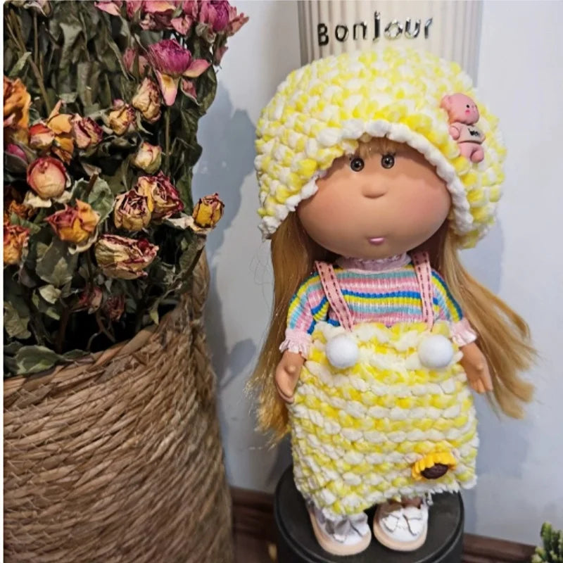 For 24cm Spanish Mia Potato Doll Clothes Wearable Dopamine Ornaments Outfits Set Diy Dress Up For Waldorf Style Stuffed Dolls