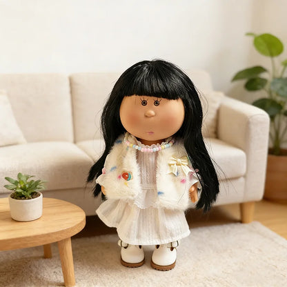 For Mia 24cm Spanish Potato Doll Clothes Shoes Hats Outfit Set Adorable Diy Dress Up Toys Doll Detachable Ornament Girl Toy Gift