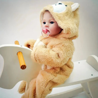 18"/45cm Realistic Reborn Girl Baby Doll Full Body Vinyl Silicone 3D Hand Painted Newborn Gift Birthday Gift Christmas Gift