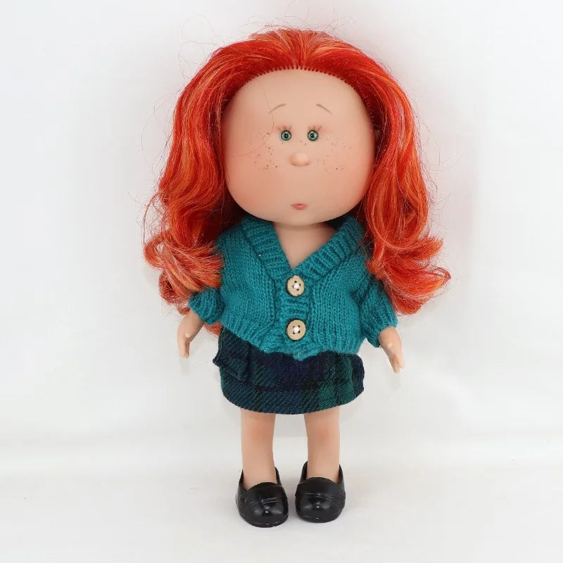 Spanish Potato Doll Shoes Vinyl Doll Small Eyes Interchangeable Clothes Doll Accessories Set Retro Imported Gift Only Clothe