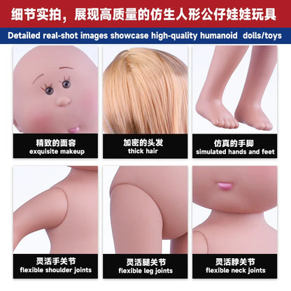 Potato Doll 24cm Nude Doll Waldorf Handcrafted Girl Diy Nude Doll, The First Choice For Diy Doll Friends' Birthday Gifts