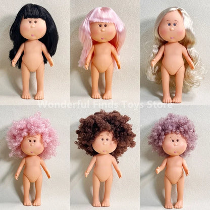 24cm Mia Potato Doll 5-Jointed 1/6 Vinyl Body European American Potato Doll Diy Dress Up Doll Action Figure Girl Toy Accessories