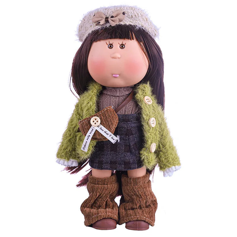 24cm Mia Potato Doll with Clothes, Cute Plush Dress Up Doll, Spanish Style Collectible Figure Gift