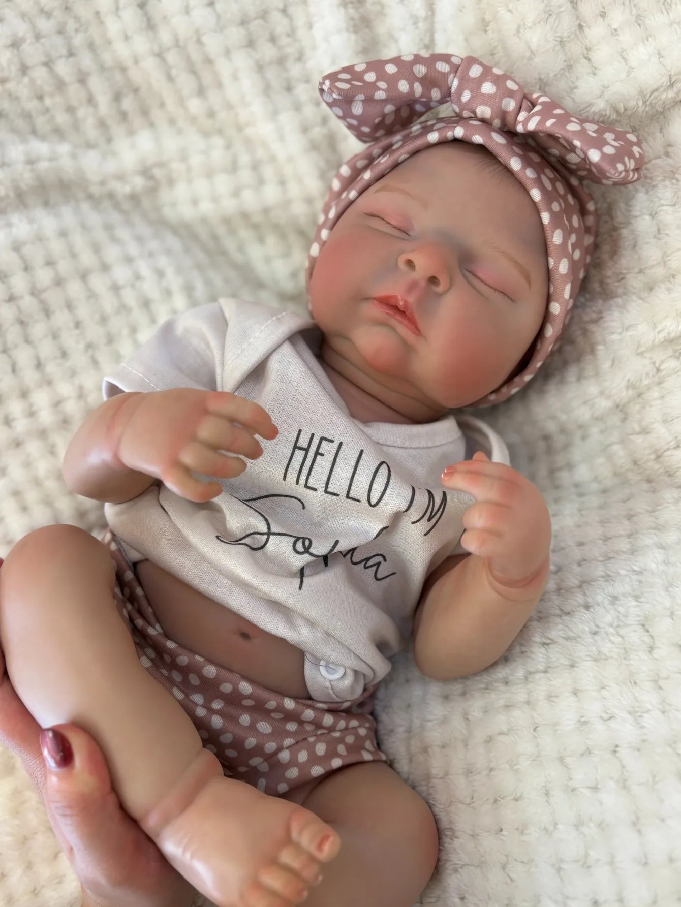 18-Inch Full Soft Vinyl Reborn Girl Doll Peaches | Handmade Newborn Bebe Toy | Kids Birthday Gift