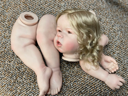 27Inch Liam Bebe Reborn Doll Kits Handmade Painted Realistic Soft Vinyl Reborn Baby Doll Kits Bebé Reborn