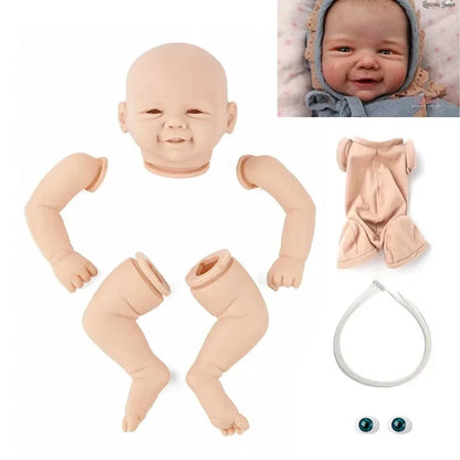 20 inch DIY Blank Reborn Baby Doll Parts Vivienne Unpainted Unfinished Doll Parts Baby Unfinished Vinyl Kit
