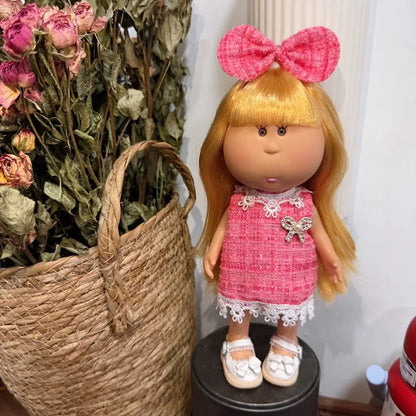 For 24cm Spanish Mia Potato Doll Clothes Wearable Dopamine Ornaments Outfits Set Diy Dress Up For Waldorf Style Stuffed Dolls