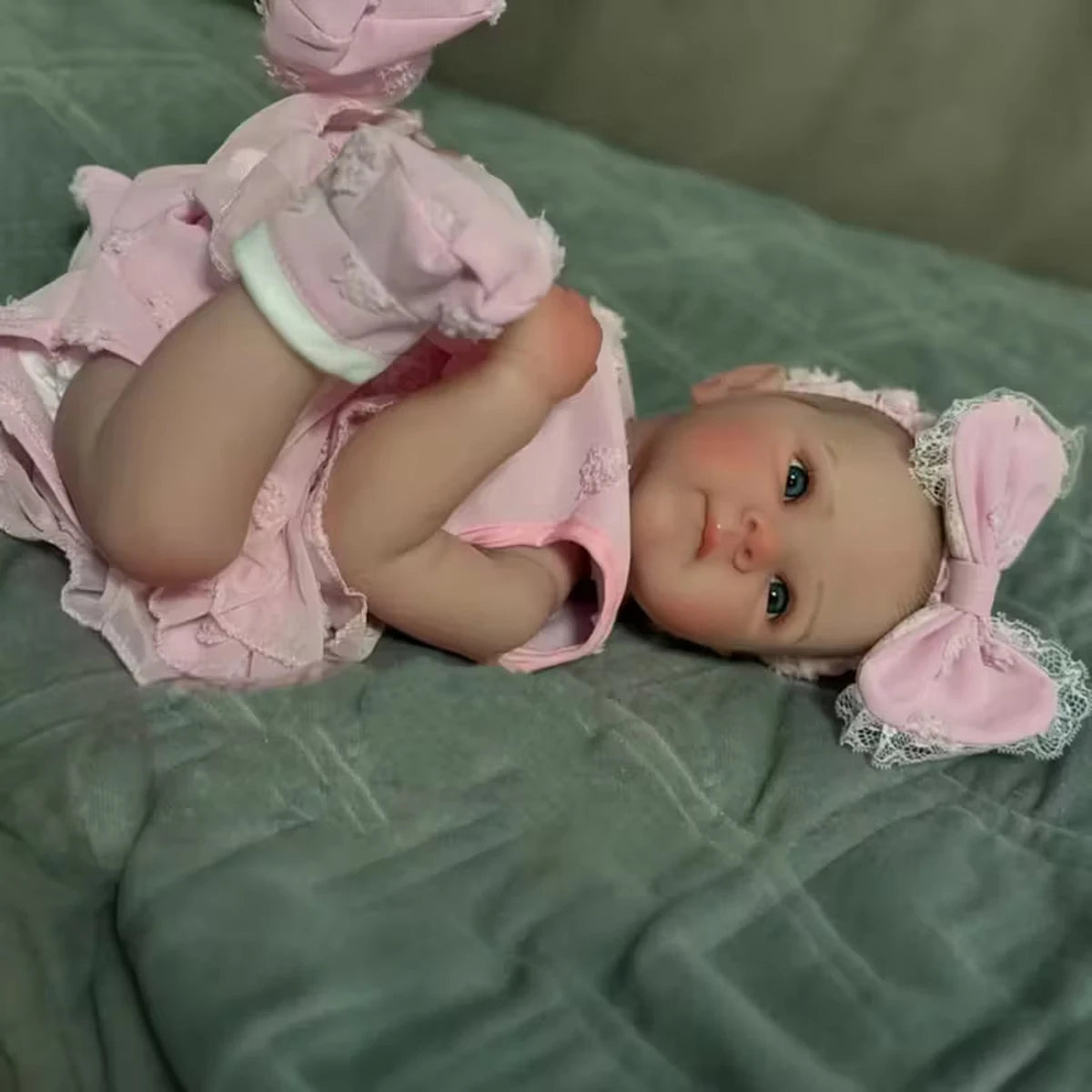 JOYORA Vinyl Realistic Baby Doll Finished Rebirth Doll 3D Skin Art Doll Cute Fashion Doll High Quality Handmade Doll Gift Toy