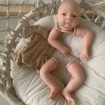 20inch Unpainted Reborn Doll Kit Nils Soft Vinyl Reborn Doll Unfinished Doll Parts DIY Blank Doll Kit