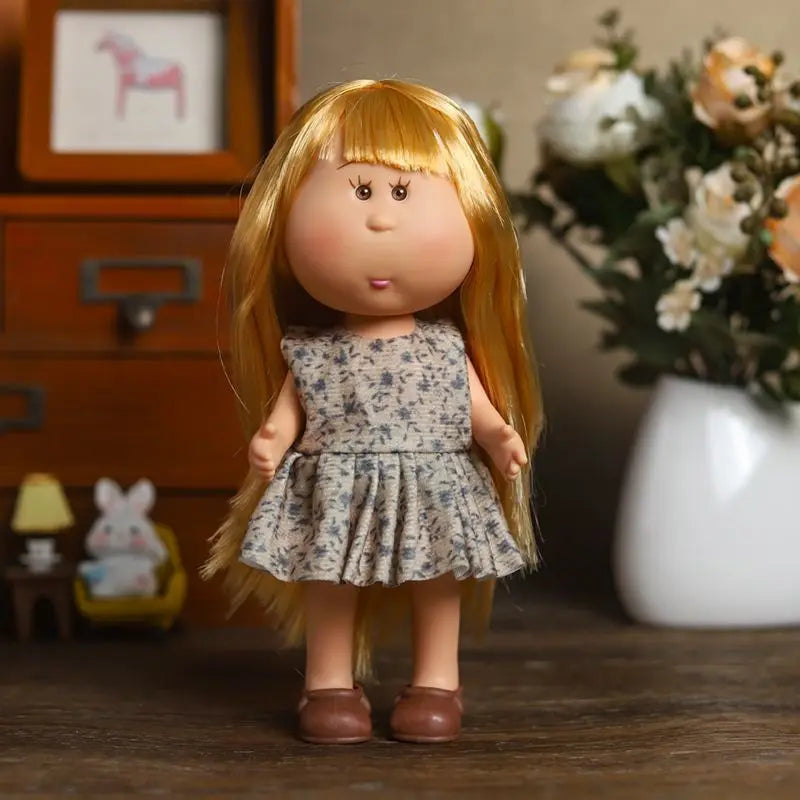 24cm Mia Potato Doll with Clothes, Cute Plush Dress Up Doll, Spanish Style Collectible Figure Gift