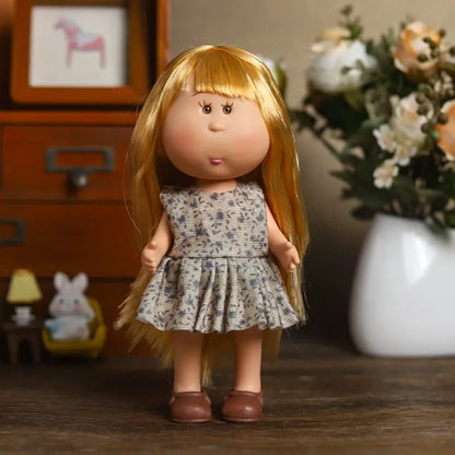 24cm Mia Potato Doll with Clothes, Cute Plush Dress Up Doll, Spanish Style Collectible Figure Gift