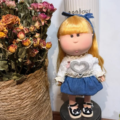 24cm Spanish Mia Potato Doll Clothes Handmade Wearable Replacement Outfits Diy Dress Up For Waldorf Style Stuffed Dolls