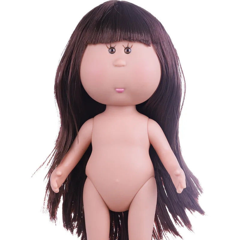 New 24cm Spanish Mia Potato Doll Set Diy Dress Up Vinyl Doll Action Figure Curly Hair Red Hair Black Hair Ornaments Girl  Toy