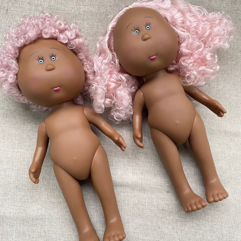 New 24cm Spanish Mia Potato Doll Set Diy Dress Up Vinyl Doll Action Figure Curly Hair Red Hair Black Hair Ornaments Girl  Toy