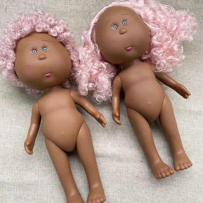 New 24cm Spanish Mia Potato Doll Set Diy Dress Up Vinyl Doll Action Figure Curly Hair Red Hair Black Hair Ornaments Girl  Toy